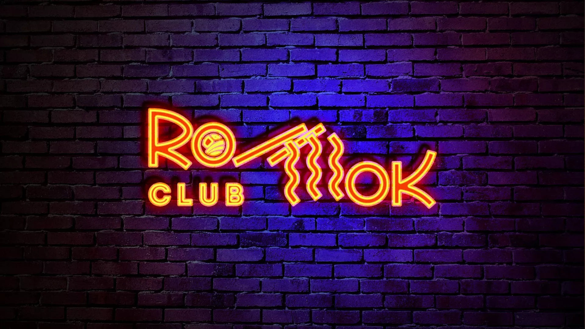 Разработка интерьерной вывески суши-бара «Roll Wok Club» в Гае